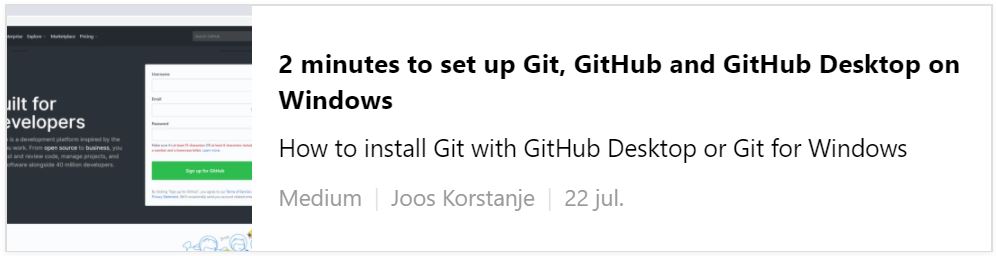 2 Minutes to set up Git, Github and Github Desktop on Windows
