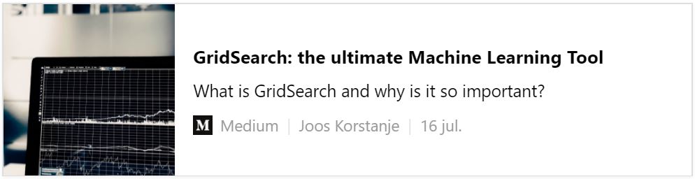 Gridsearch - the ultimate Machine Learning tool